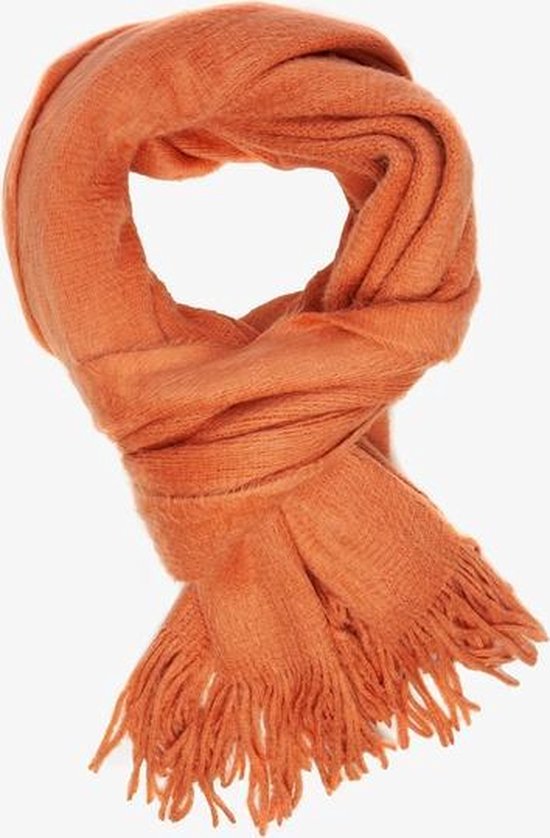 Zachte dames sjaal - Oranje | bol