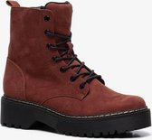 Sprox dames veterboots met plateauzool - Bruin - Maat 39