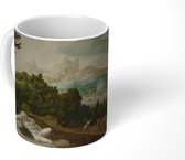 Mok - Landschap met Bathseba - Schilderij van Jan van Scorel - 350 ML - Beker