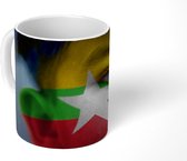 Mok - Koffiemok - Vlag van Myanmar - Mokken - 350 ML - Beker - Koffiemokken - Theemok