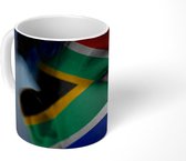 Mok - Koffiemok - Vlag van Zuid-Afrika - Mokken - 350 ML - Beker - Koffiemokken - Theemok