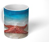 Mok - Zeester - Waterverf - Zee - 350 ML - Beker
