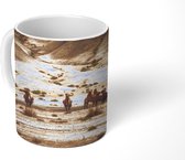 Mok - Kamelen in de Gobi woestijn - 350 ML - Beker