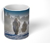 Mok - Yellowstone - Sneeuw - Bizon - 350 ML - Beker