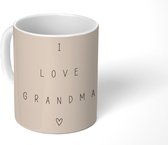 Mok - Koffiemok - I love grandma - Spreuken - Oma - Quotes - Mokken - 350 ML - Beker - Koffiemokken - Theemok - Mok met tekst