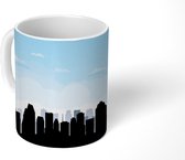 Mok - Een winterse skyline van Houston - 350 ML - Beker