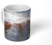 Mok - Amandelbomen op zonsondergang - 350 ML - Beker