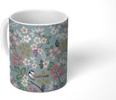 Mok - Bloemen - tekening - Patroon - 350 ML - Beker