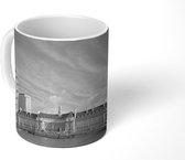 Mok - London Eye in de ochtend - zwart wit - 350 ML - Beker