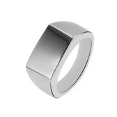 "Blanco" Zilverkleurige Ring - maat 58