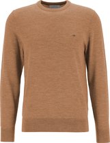 Calvin Klein superior wool crew neck sweater - heren pullover O-hals - beige -  Maat: M