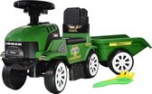 Eco Toys Groen Looptractor met Aanhanger en Muziek HC467873