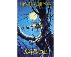 Iron Maiden Textiel Poster Flag Fear Of The Dark Multicolours