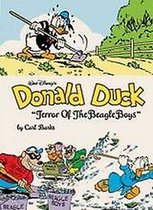Donald Duck werkt in de tuin en wordt lastiggevallen door de Beagle Boys.