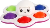 Plop Up! Fidgetspel Octopus Junior 9 X 4 Cm Wit