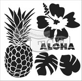 Hobbysjabloon - Template 30,5x30,5cm 30x30cm aloha