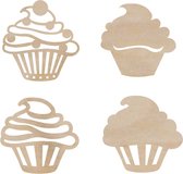 Kaisercraft wood flourish cupcakes