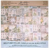 Paper stash vellum wallflower x18 Tim Holtz Hobbypapier