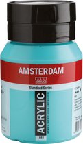 Peinture acrylique standard d'Amsterdam 500ml 661 Vert turquoise