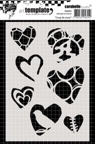 Hobbysjabloon - Carabelle template 10,5x14,8cm coup de coeur