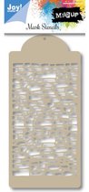 Joy!Crafts-Noor!Design: mask stencil baksteen 210x100mm (6002/0833)