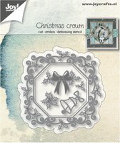 Joy!Crafts Stencil - Stans-embos-debosmal Kerst kroon