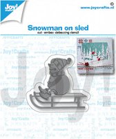Joy!Crafts Stencil - Stans-embos-debosmal Sneeuwpop op slee