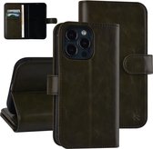 UNIQ Accessory Premium Groen Book Case Telefoonhoesje voor Apple iPhone 13 Pro - Pu Leather & Bescherming