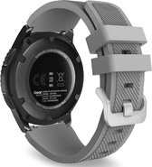 Strap-it Smartwatch bandje 22mm - siliconen bandje geschikt voor Huawei Watch GT 2 / GT 3 / GT 3 Pro 46mm / GT 2 Pro / Watch 3 / 3 Pro / GT Runner - Xiaomi Mi Watch / Watch S1 / S1 Pro / Watch 2 Pro / OnePlus Watch - Amazfit GTR 47mm / GTR 2 - grijs