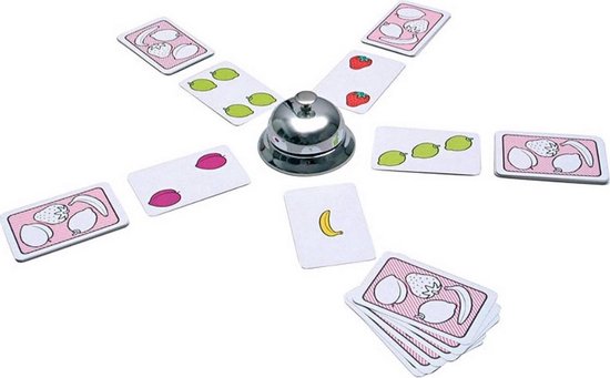 Thumbnail van een extra afbeelding van het spel Spellenbundel - Dobbelspel - 2 Stuks - Keer op Keer 2 & Halli Galli