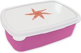 Broodtrommel Roze - Lunchbox - Brooddoos - Zeester - Roze - Pastel - 18x12x6 cm - Kinderen - Meisje