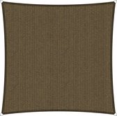 Shadow Comfort® Vierkantige schaduwdoek - UV Bestendig - Zonnedoek - 360 x 360 CM - Japans Brown