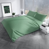 Charm & Co Effen Sage Green - Dekbedovertrek - Tweepersoons - 200 x 200/220 - Sage Green