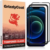 GrizzlyCoat Easy Fit Gehard Glas Ultra-Clear Screenprotector voor Apple iPhone 13 - Zwart