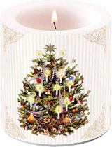 Ambiente Kaars klein X-Mas Tree Cream