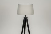 Lumidora Vloerlamp 30887 - E27 - Zwart - Grijs - Metaal - ⌀ 51 cm