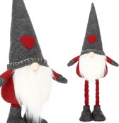 Nains de Noël Springos | nain de noël | Gnome | Décorations de Noël | 1 pièce | Hauteur réglable | 46-67cm