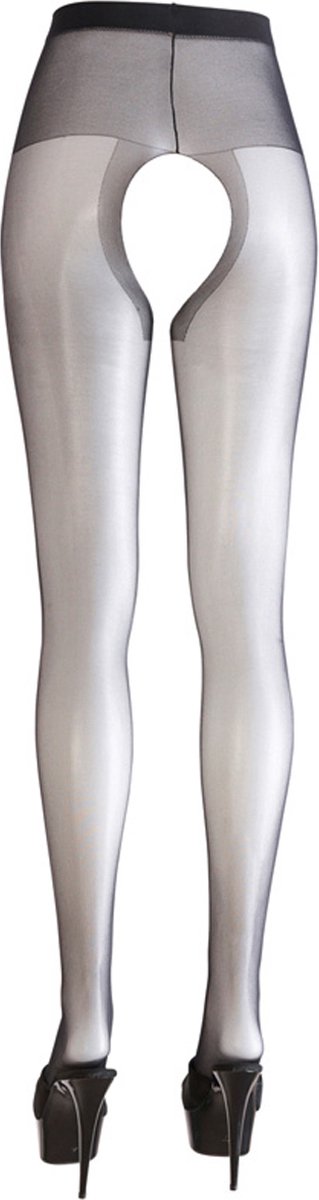 Goedkoopste Cottelli Collection – Open Kruis Panty met Versterkte Taille Band voor een Sensuele Uitdaging – Maat XS – Zwart