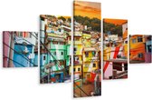 Schilderij - Favela in Rio de Janeiro, Brazilië, Premium Print