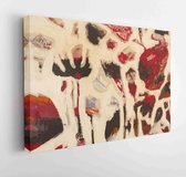 Canvas schilderij - Detail of the Painting as a Background.  -     580093297 - 50*40 Horizontal