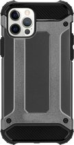 Telefoonhoesje geschikt voor iPhone 13 Pro Max - Metallic Armor Case - Grijs