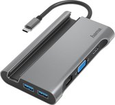 Hama USB-C-hub Multiport 7-poorts 3x USB-A USB-C VGA HDMI™ LAN/ethernet