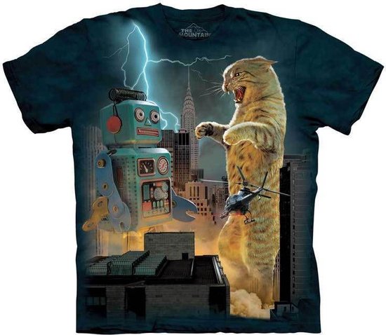T-shirt Catzilla vs Robot XL