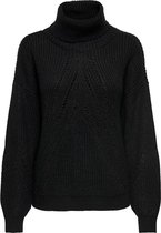 Jacqueline de Yong Trui Jdycory Justy L/s Rollneck Pullover 15234111 Black Dames Maat - L