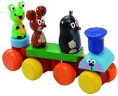 speelset trein en vrienden 16 x 5,2 x 10,2 cm hout