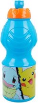 drinkfles junior 400 ml blauw/oranje