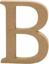 hoofdletter B MDF 13 cm