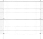 Everest Dubbelstaafmatten en palen 2008x1830 mm 2 m zilverkleurig