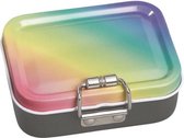mini-burobox regenboog meisjes staal zwart/multi 7-delig