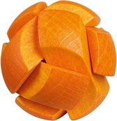 Be clever! houten smartpuzzel oranje 6 cm